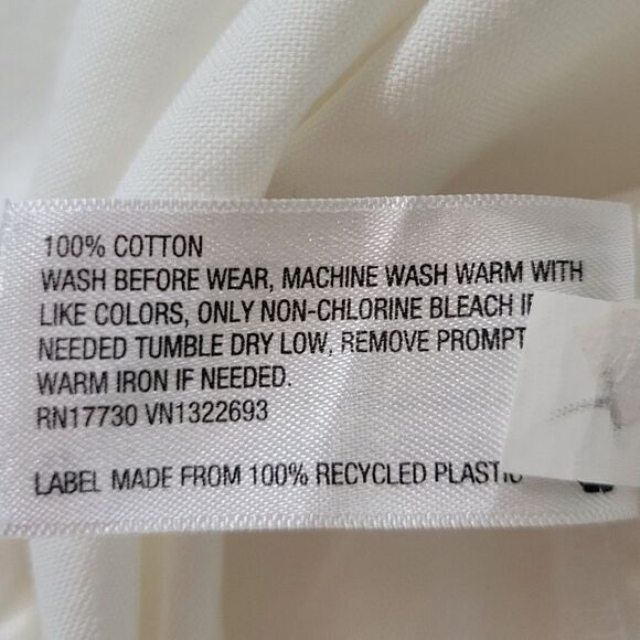 Cat & Jack™ Boy's White Long Sleeve Button-Down Shirt - Picture 12 of 13